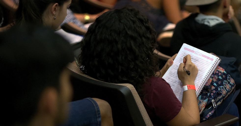 Alunos do ensino integral