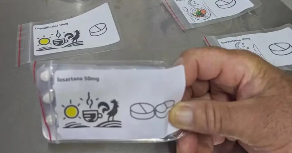 Receitas para pacientes analfabetos