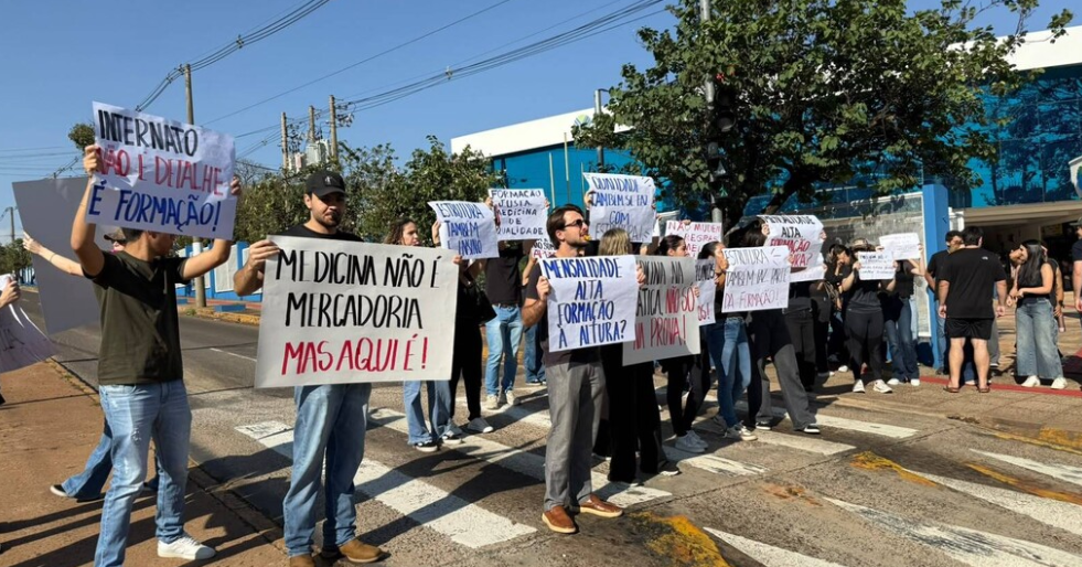 Protesto na Uniderp