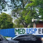 Greve de estudantes de medicina na Usp Bauru