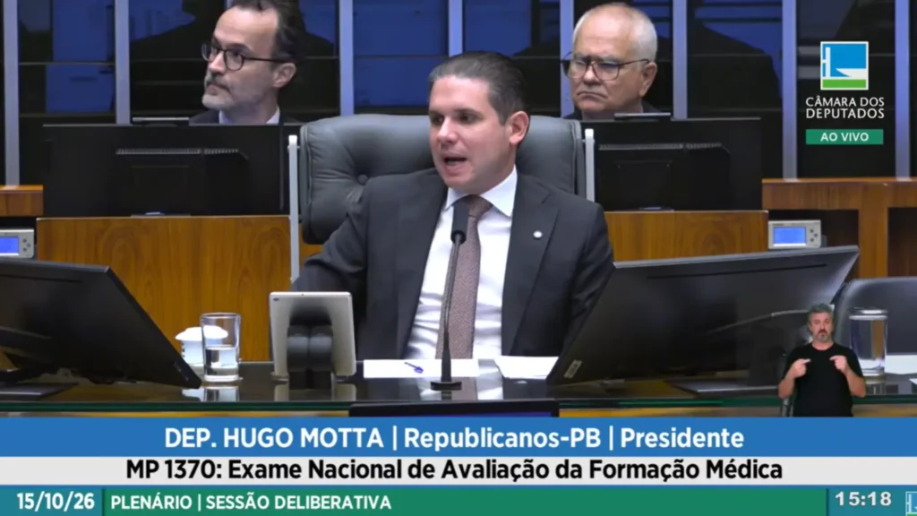 Huggo Motta, presidente da Câmara dos Deputados